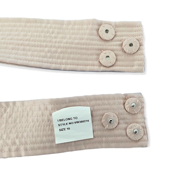 Vera Wang White Collection Pink Maxi Gown Sz 10 - Picture 6 of 7